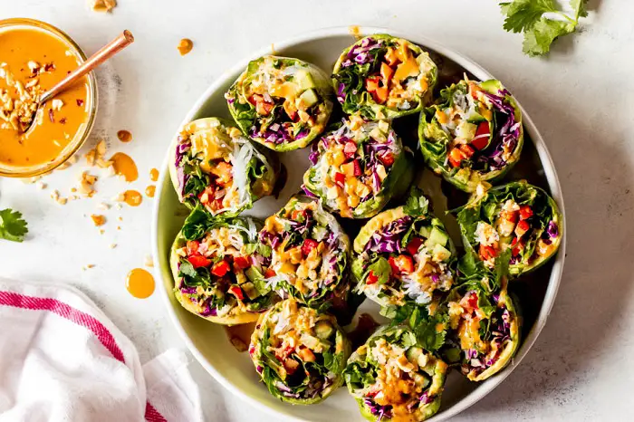 VEGETABLE RICE PAPER ROLLS