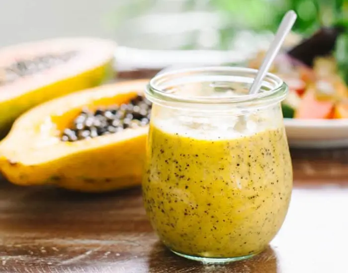 PAPAYA SEED VINAIGRETTE DRESSING