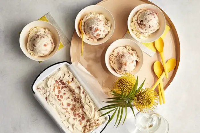 NO-CHURN PAPAYA ICE CREAM