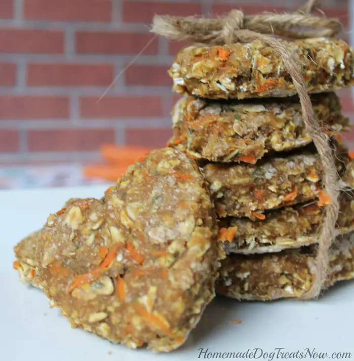 BANANA CARROT DOG TREATS