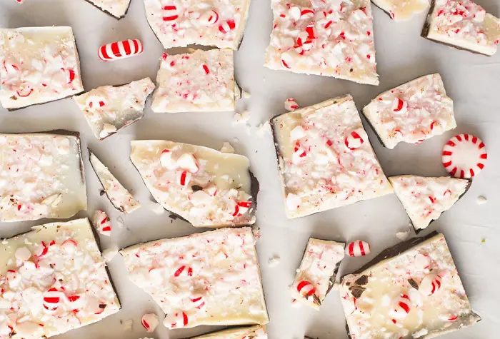 EASY VEGAN PEPPERMINT BARK