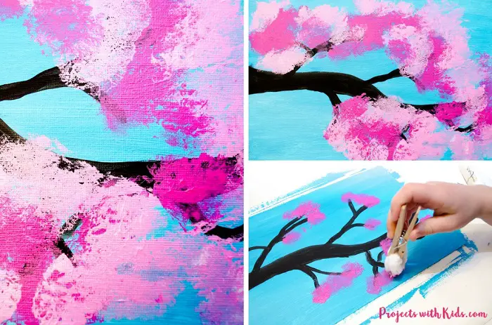 CHERRY BLOSSOM PAINTING