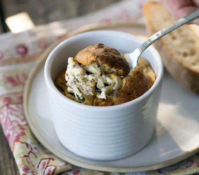 BLACK TRUFFLE AND PARMESAN SOUFFLES