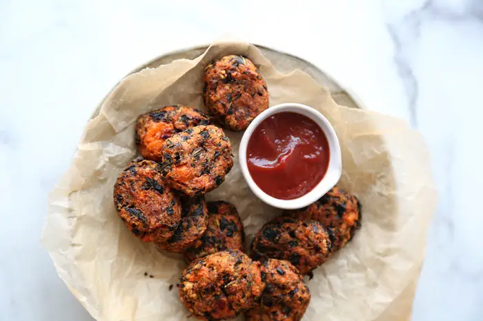 KALE AND SWEET POTATO VEGGIE NUGGETS