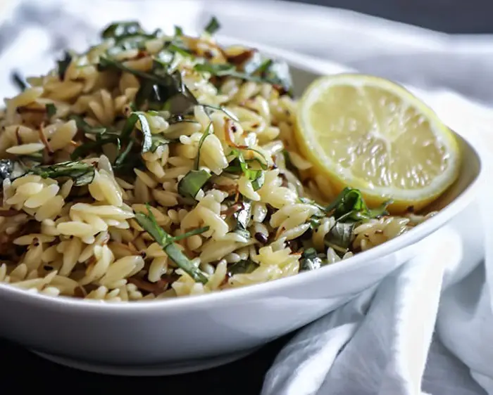 ENOKI MUSHROOM ORZO SALAD