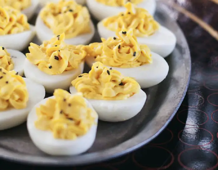 TRUFFLED DEVILED EGGS