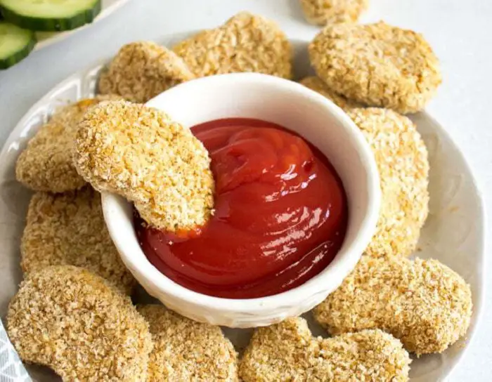 VEGAN BAKED CHICKPEA NUGGETS