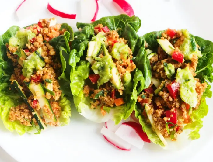 VEGAN & LOW-CARB LETTUCE WRAPS