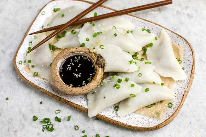 CREAMY MUSHROOM DUMPLINGS