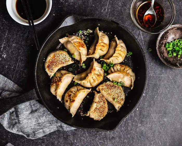 VEGAN MUSHROOM POTSTICKERS