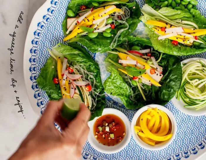 MANGO & ZUCCHINI LETTUCE WRAPS