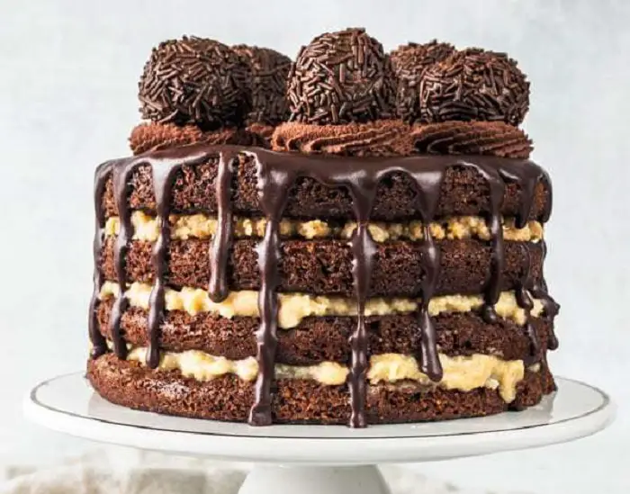 VEGAN GERMAN CHOCOLATE CAKE