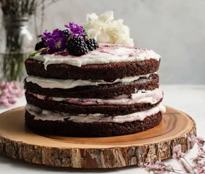 BLACKBERRY LAVENDER CHOCOLATE CAKE