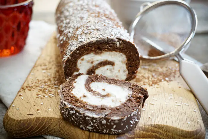 VEGAN CHOCOLATE SWISS ROLL