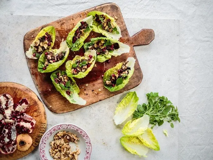 POMEGRANATE LETTUCE CUPS