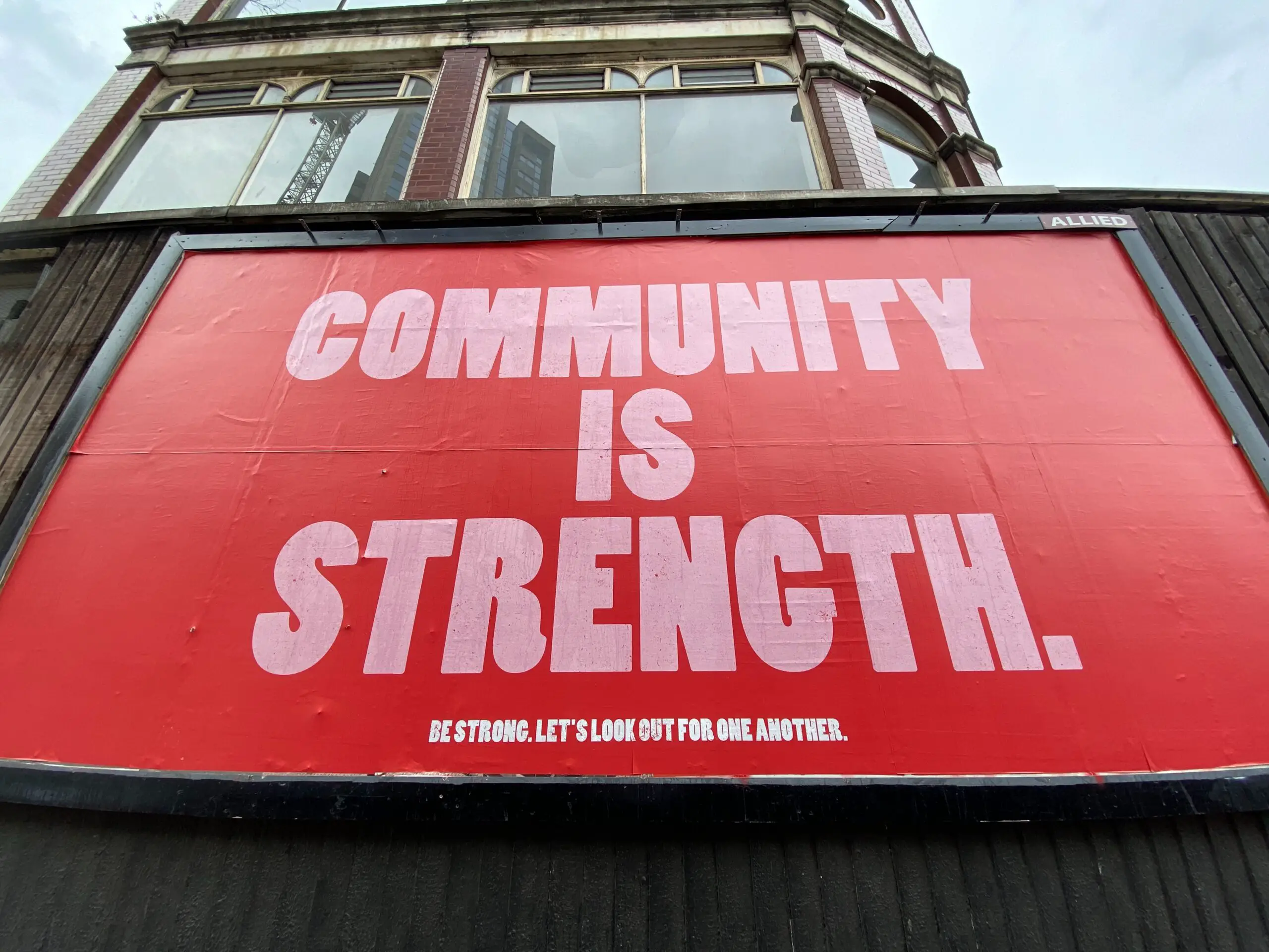 Motivational community strength poster